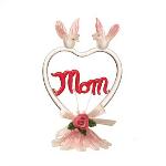 Mom Heart With Pink Birds