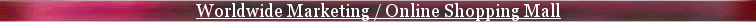 Worldwide Marketing / Online Shopping Mall Sitemap